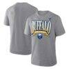 Buffalo Sabres Hockey Heritage Tri-Blend T-Shirt - Gray - Front View