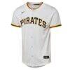 Konnor Griffin Pittsburgh Pirates Nike Youth Home Replica Jersey - White - Side View