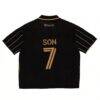 Son Heung-Min LAFC Peace Collective Knit Fashion Jersey - Black - Detail View