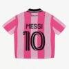 Lionel Messi Inter Miami CF Peace Collective Knit Fashion Jersey - Pink - Detail View