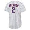 Nico Hoerner Chicago Cubs Nike Youth Home Replica Jersey - White - Detail View