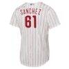 Cristopher Sánchez Philadelphia Phillies Nike Youth Home Replica Jersey - White - Detail View