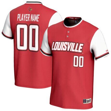Louisville Cardinals GameDay Greats Youth NIL Pick-A-Player Lightweight Collegiate Softball Fashion Jersey - - Front View