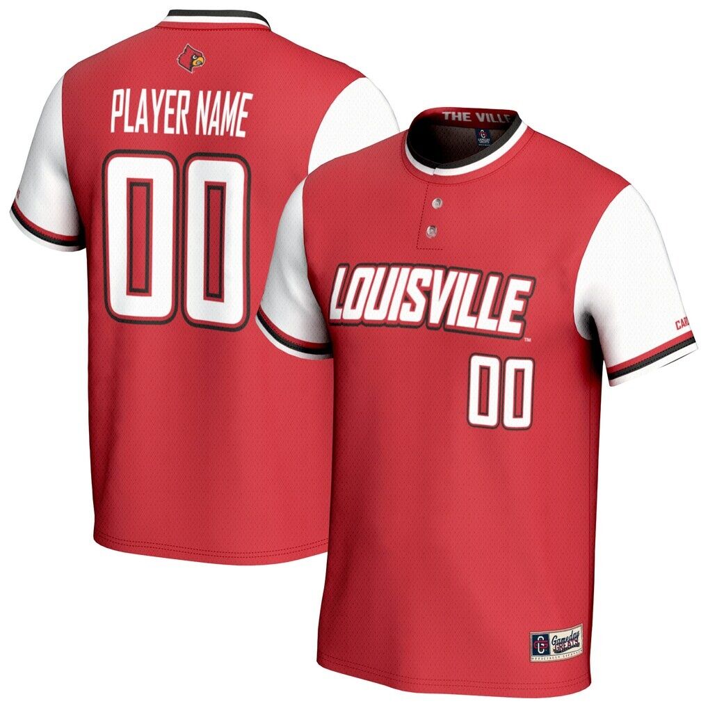 Louisville Cardinals GameDay Greats Youth NIL Pick-A-Player Lightweight Collegiate Softball Fashion Jersey - Cardinal