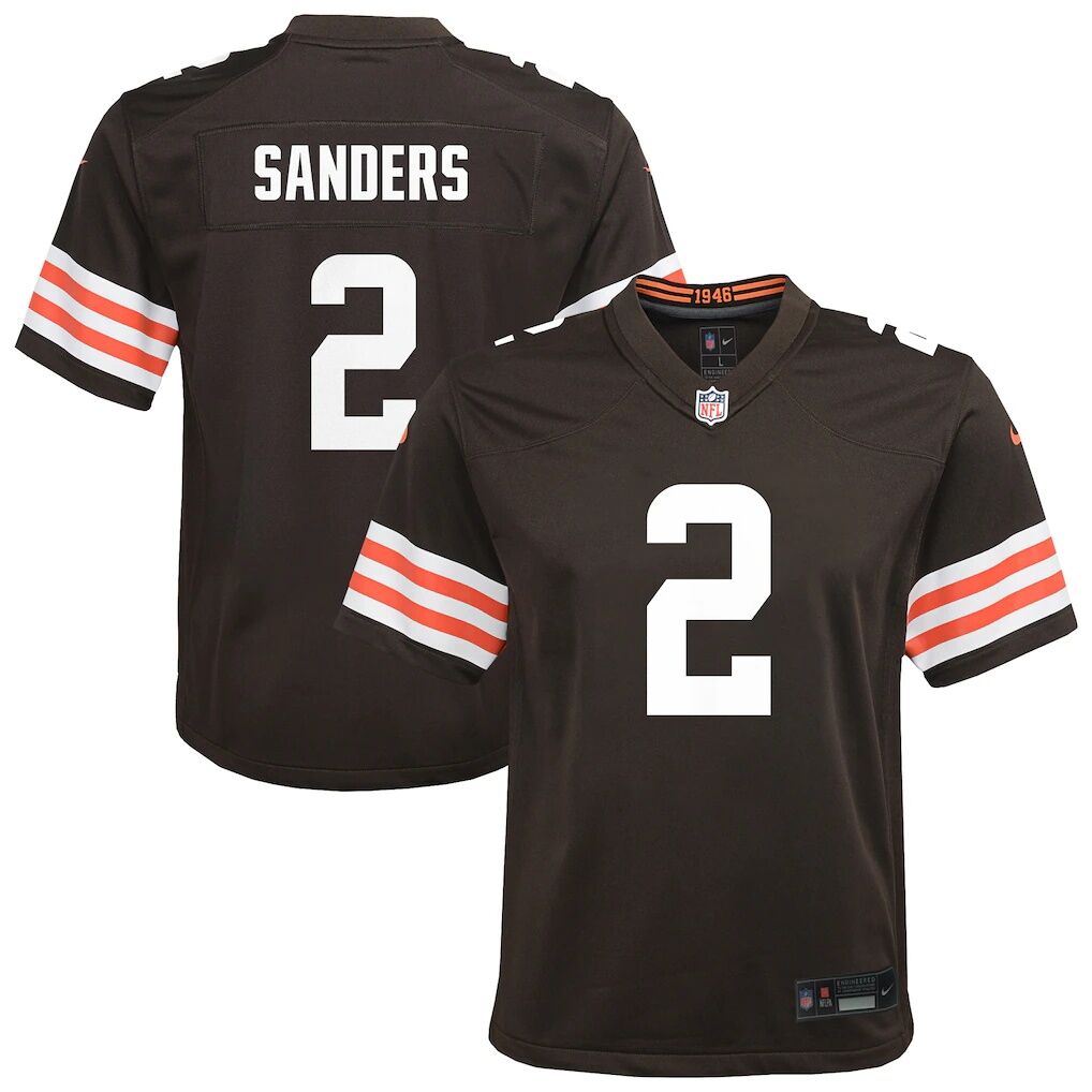 Shedeur Sanders Cleveland Browns Nike Youth Game Jersey