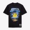 Golden State Warriors Mitchell & Ness Lightning T-Shirt - Black - Front View
