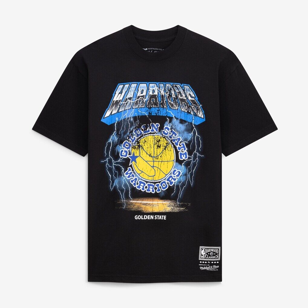 Golden State Warriors Mitchell & Ness Lightning T-Shirt