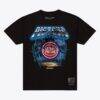 Detroit Pistons Mitchell & Ness Lightning T-Shirt - Black - Front View