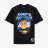 Los Angeles Lakers Mitchell & Ness Lightning T-Shirt - Black - Front View