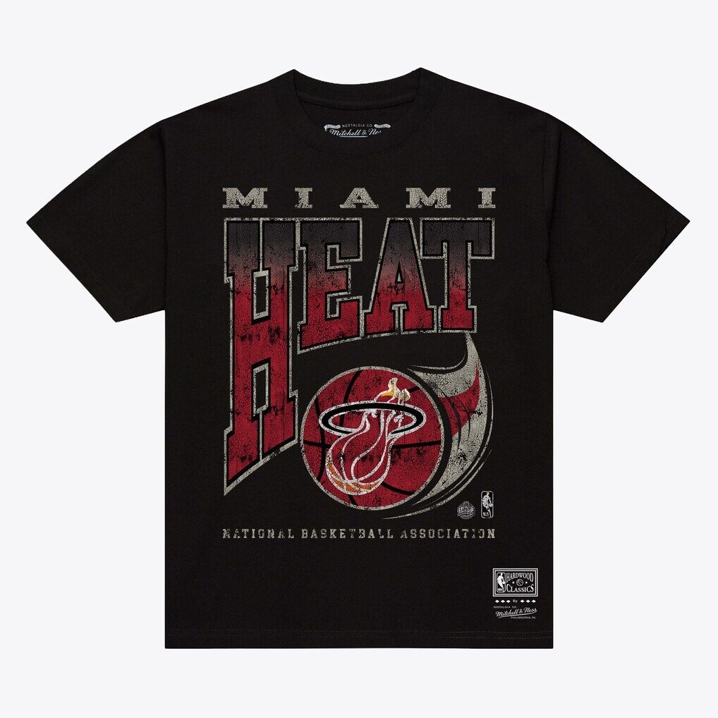 Miami Heat Mitchell & Ness Hardwood Classics Ball Out T-Shirt