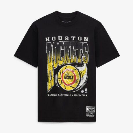 Houston Rockets Mitchell & Ness Ball Out T-Shirt - Black - Front View