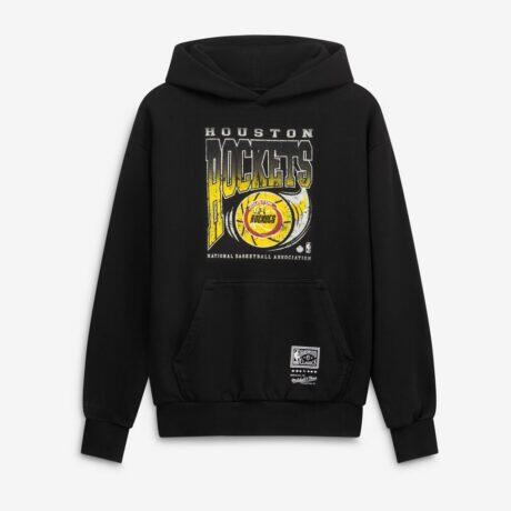 Houston Rockets Mitchell & Ness Ball Out Hoodie - Black - Front View