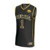 Iowa Hawkeyes GameDay Greats Youth Lightweight Collegiate Basketball Fashion Jersey - Black - Side View