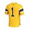 Iowa Hawkeyes GameDay Greats Unisex Lightweight Collegiate Football Fashion Jersey - Gold - Detail View