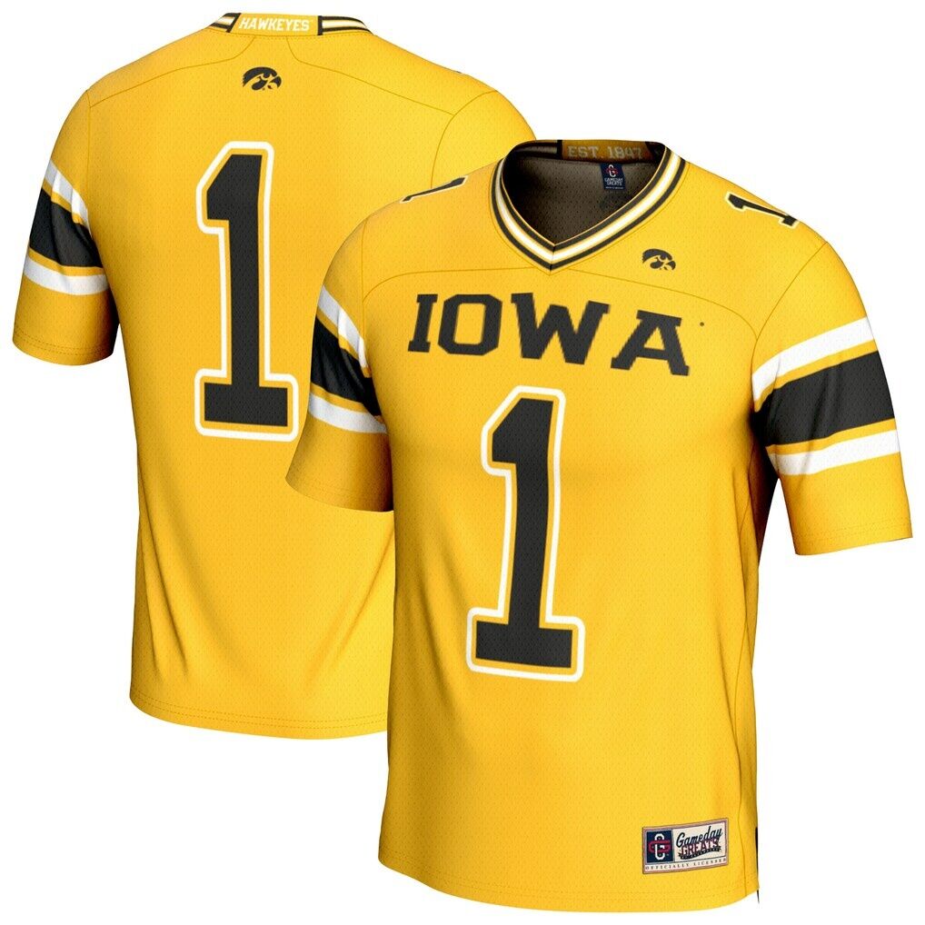 Iowa Hawkeyes GameDay Greats Unisex Lightweight Collegiate Football Fashion Jersey