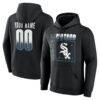 Chicago White Sox Home Field Pop Personalized Name & Number Hoodie - Black - Front View