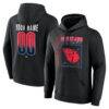 Cleveland Guardians Home Field Pop Personalized Name & Number Hoodie - Black - Front View