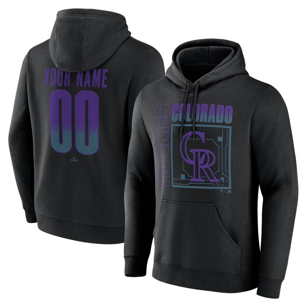 Colorado Rockies  Home Field Pop Personalized Name & Number Hoodie