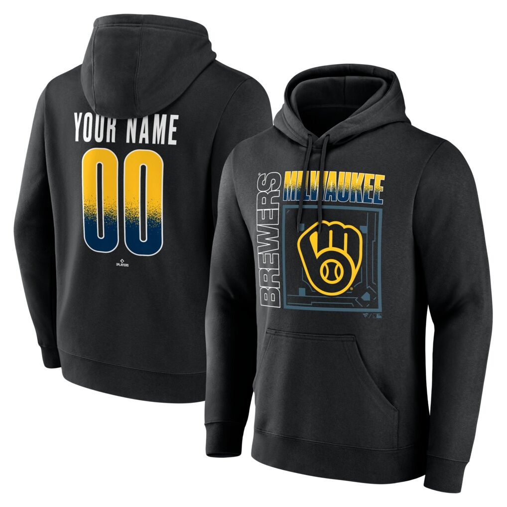 Milwaukee Brewers  Home Field Pop Personalized Name & Number Hoodie