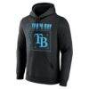 Tampa Bay Rays Home Field Pop Personalized Name & Number Hoodie - Black - Side View