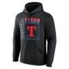 Texas Rangers Home Field Pop Personalized Name & Number Hoodie - Black - Side View