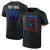 Toronto Blue Jays Home Field Pop Personalized Name & Number T-Shirt - Black - Front View
