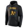 Athletics Big & Tall Home Field Pop Personalized Name & Number Hoodie - Black - Side View