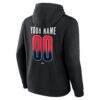 Cleveland Guardians Big & Tall Home Field Pop Personalized Name & Number Hoodie - Black - Detail View