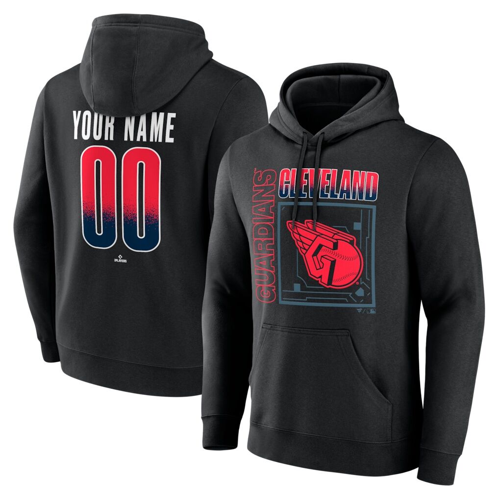 Cleveland Guardians Big & Tall Home Field Pop Personalized Name & Number Hoodie