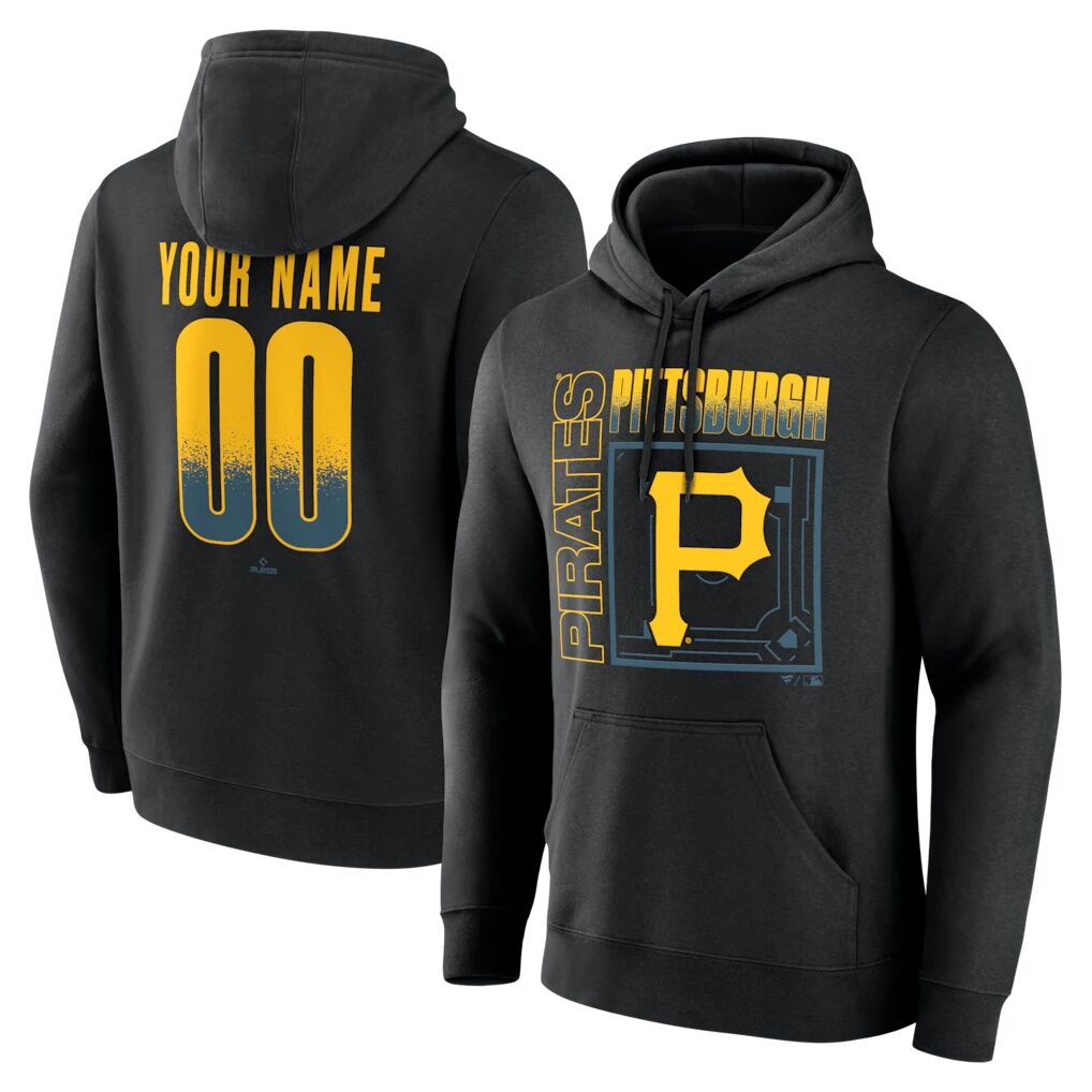 Pittsburgh Pirates Big & Tall Home Field Pop Personalized Name & Number Hoodie