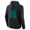 Seattle Mariners Big & Tall Home Field Pop Personalized Name & Number Hoodie - Black - Detail View