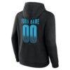 Tampa Bay Rays Big & Tall Home Field Pop Personalized Name & Number Hoodie - Black - Detail View
