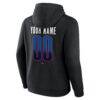 Toronto Blue Jays Big & Tall Home Field Pop Personalized Name & Number Hoodie - Black - Detail View