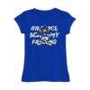 Air Force Falcons Vive La Fete Girls Youth Mascot & Name Fitted T-Shirt - - Front View