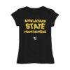 Appalachian State Mountaineers Vive La Fete Girls Toddler Mascot & Name Fitted T-Shirt - Black - Front View