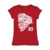 Boston University Vive La Fete Girls Toddler Game Day Spirit Cheer Fitted T-Shirt - - Front View