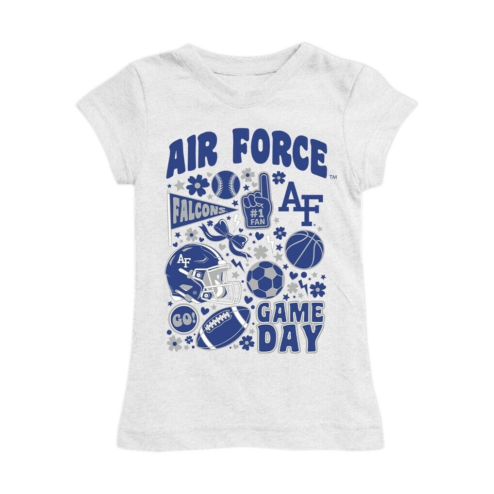 Air Force Falcons Vive La Fete Girls Youth All-Star Game Day Sports Fitted T-Shirt