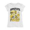 Appalachian State Mountaineers Vive La Fete Girls Youth All-Star Game Day Sports Fitted T-Shirt - White - Front View