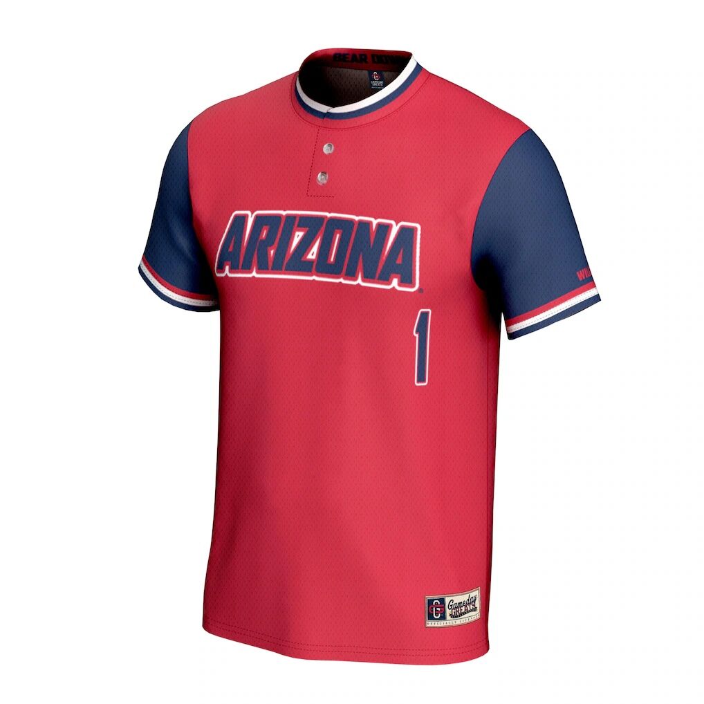 Arizona Wildcats GameDay Greats Unisex Lightweight Softball Fashion Jersey