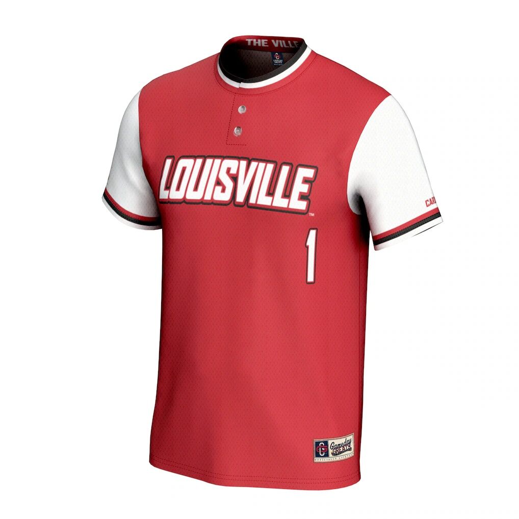 Louisville Cardinals GameDay Greats Unisex Lightweight Softball Fashion Jersey