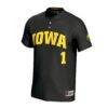 Iowa Hawkeyes GameDay Greats Unisex Lightweight Softball Fashion Jersey - Black - Side View