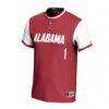 Alabama Crimson Tide GameDay Greats Unisex Lightweight Softball Fashion Jersey - Crimson - Side View