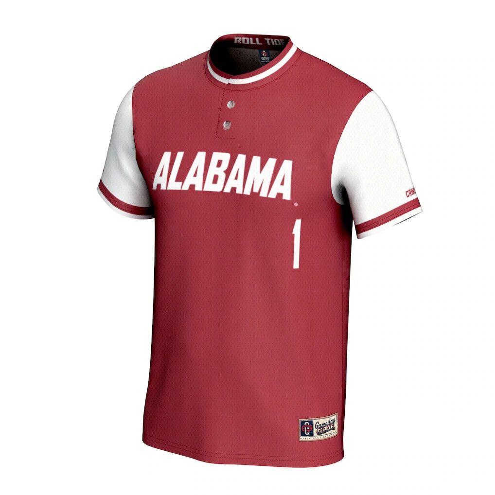 Alabama Crimson Tide GameDay Greats Unisex Lightweight Softball Fashion Jersey