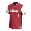 Alabama Crimson Tide GameDay Greats Youth Lightweight Softball Fashion Jersey - Crimson - Side View