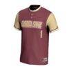 Florida State Seminoles GameDay Greats Youth Lightweight Softball Fashion Jersey - - Side View