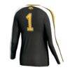 Iowa Hawkeyes GameDay Greats Unisex Lightweight Collegiate Volleyball Fashion Jersey - Black - Detail View