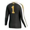Iowa Hawkeyes GameDay Greats Youth Lightweight Collegiate Volleyball Fashion Jersey - Black - Detail View