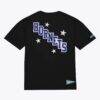 Charlotte Hornets Mitchell & Ness Pep Rally Premium T-Shirt - Black - Side View