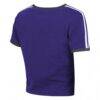 Baltimore Ravens WEAR by Erin Andrews Women's Cropped Throwback Ringer Baby T-Shirt - Purple - Alt1