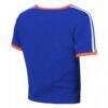 Denver Broncos WEAR by Erin Andrews Women's Cropped Throwback Ringer Baby T-Shirt - - Alt1